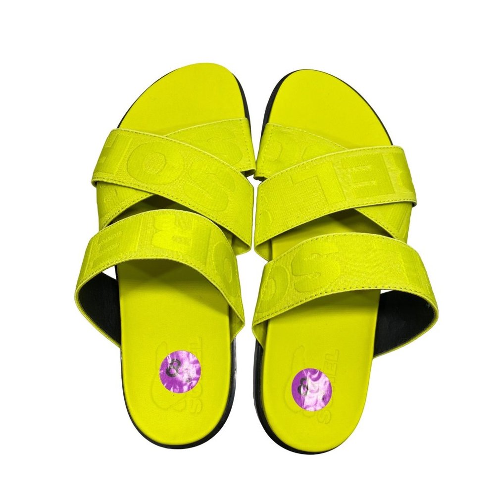 Sorel Lime Green ROAMING Branded FlatForm / Platform Sandals 8.5 - Picture 11 of 12